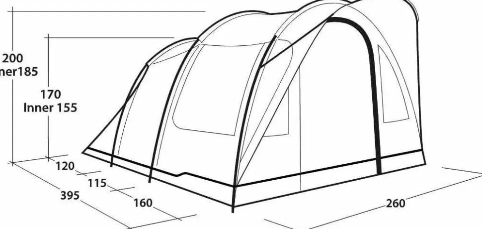 Outwell Sky 4 Blue