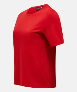 Peak Performance Women's Explore Graphic Tee Red Pompeian Hot