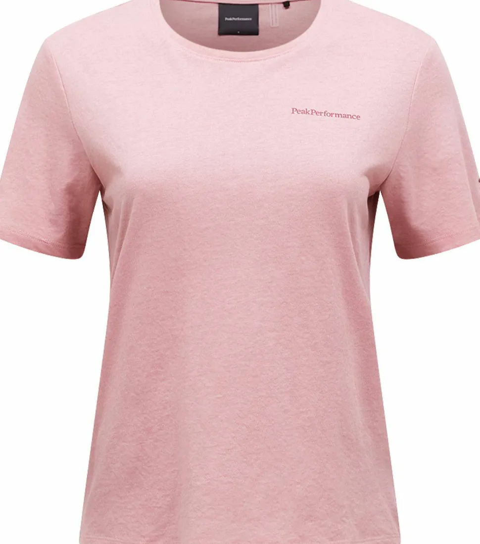 Peak Performance Women's Explore Logo Tee Warm Blush