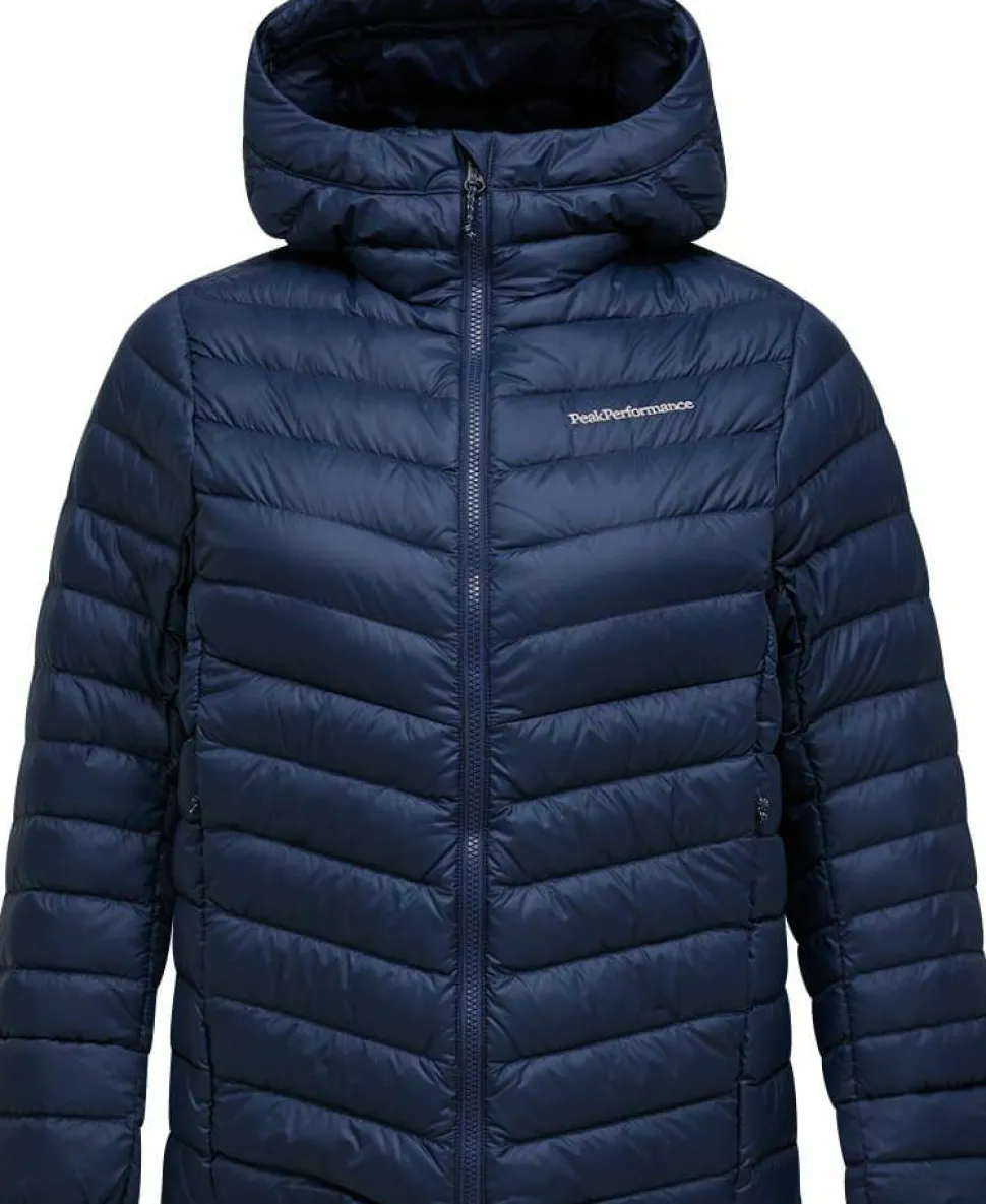 Peak Performance Women's Frost Down Hood Jacket Blue Shadow