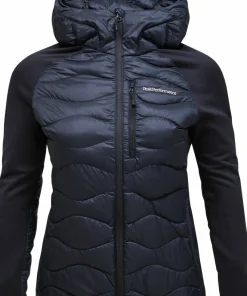 Peak Performance Women's Helium Down Hybrid Hood Black