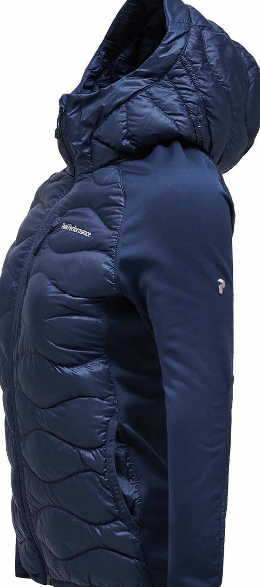New Women's Helium Down Hybrid Hood Skidkläder Dam