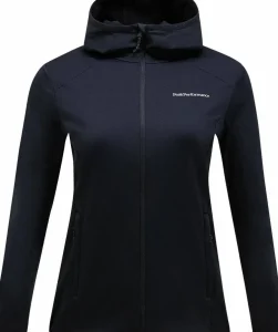 Peak Performance Women's Light Zip Hood Black Hot