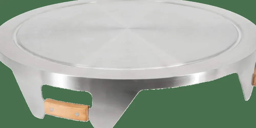 Petromax Tyropit Lid With Table Function Stainless Steel/Beech Wood Hot