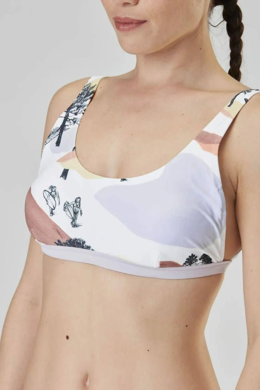 Hot Women's Clove Print Bralette Top Simning|Bada & Snorkla