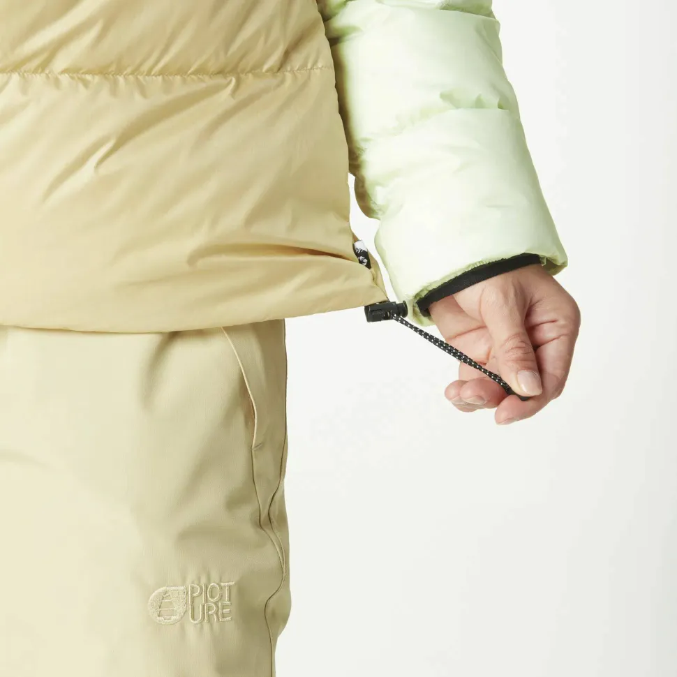 Picture Organic Clothing Hi Puff Down Women's Jacket Lime Cream Hemp Roebuck