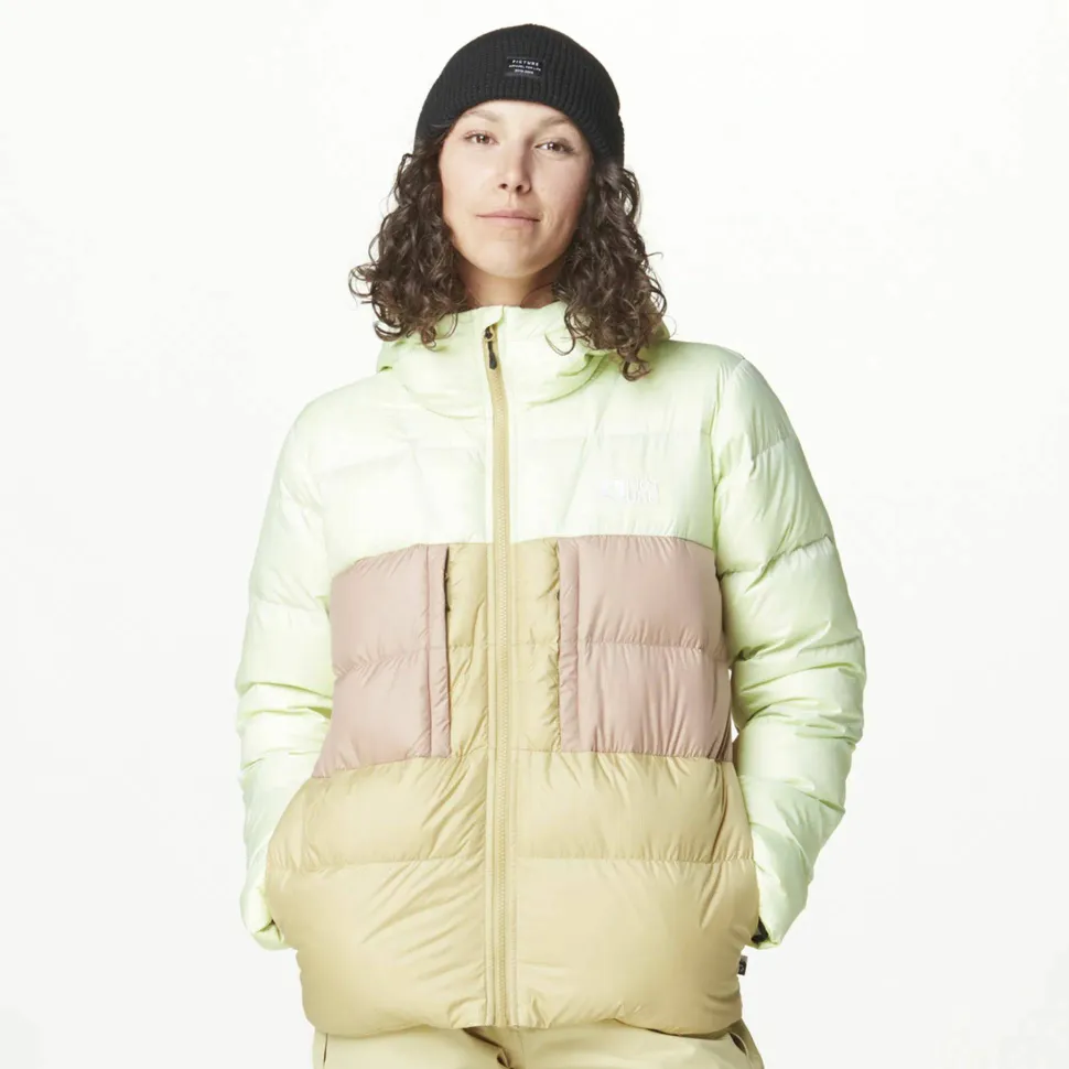 Picture Organic Clothing Hi Puff Down Women's Jacket Lime Cream Hemp Roebuck