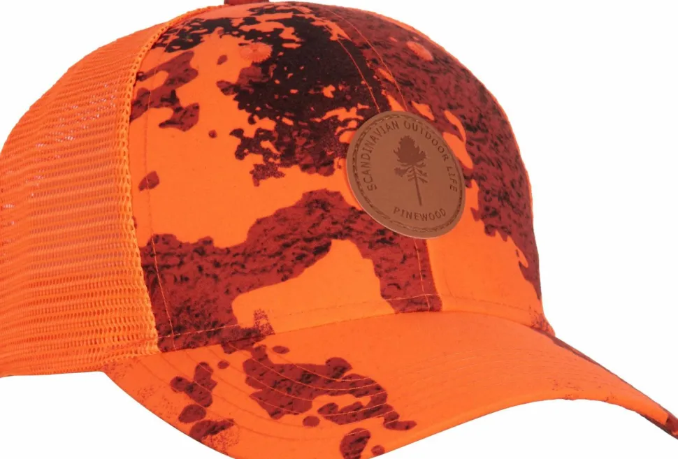Pinewood Hunters Mesh Cap Strata Blaze/Moss Green