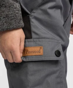 Pinewood Kids' Lappland Trousers Storm Blue/Black Best