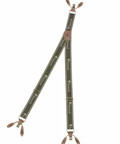 Pinewood Logo 2.0 Suspenders Dark Olive
