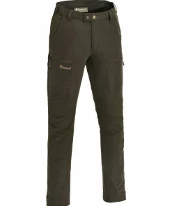 Outlet Men's Caribou Hunting Trousers Suede Brown/Dark Olive Herrbyxor