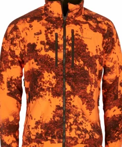 Pinewood Men's Furudal Reversible Camou Fleece Jacket Hunting Brown/Strata Blaze Hot