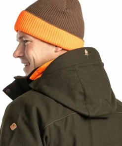 Pinewood Men's Småland Reversible Hunters Hat Mossgreen/Orange Online