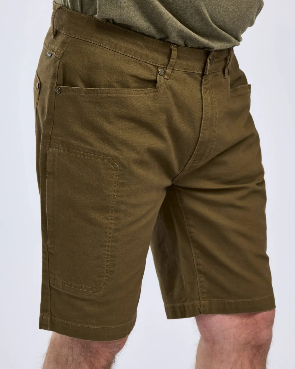 Pinewood Men's Värnamo Vintage Canvas Shorts Olive Brown Best