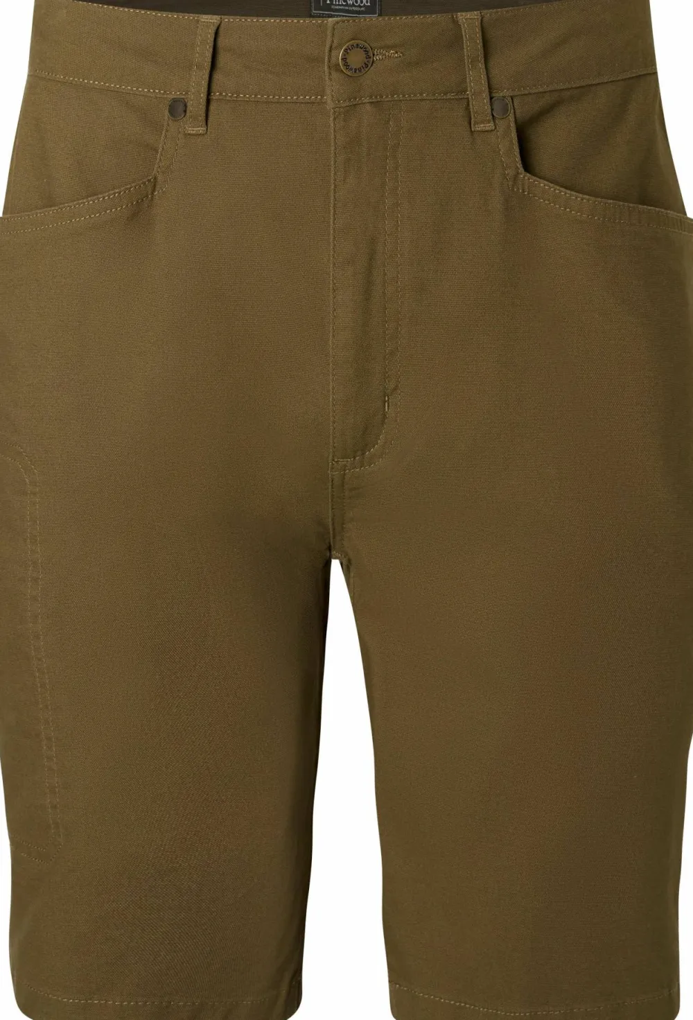Pinewood Men's Värnamo Vintage Canvas Shorts Olive Brown Best