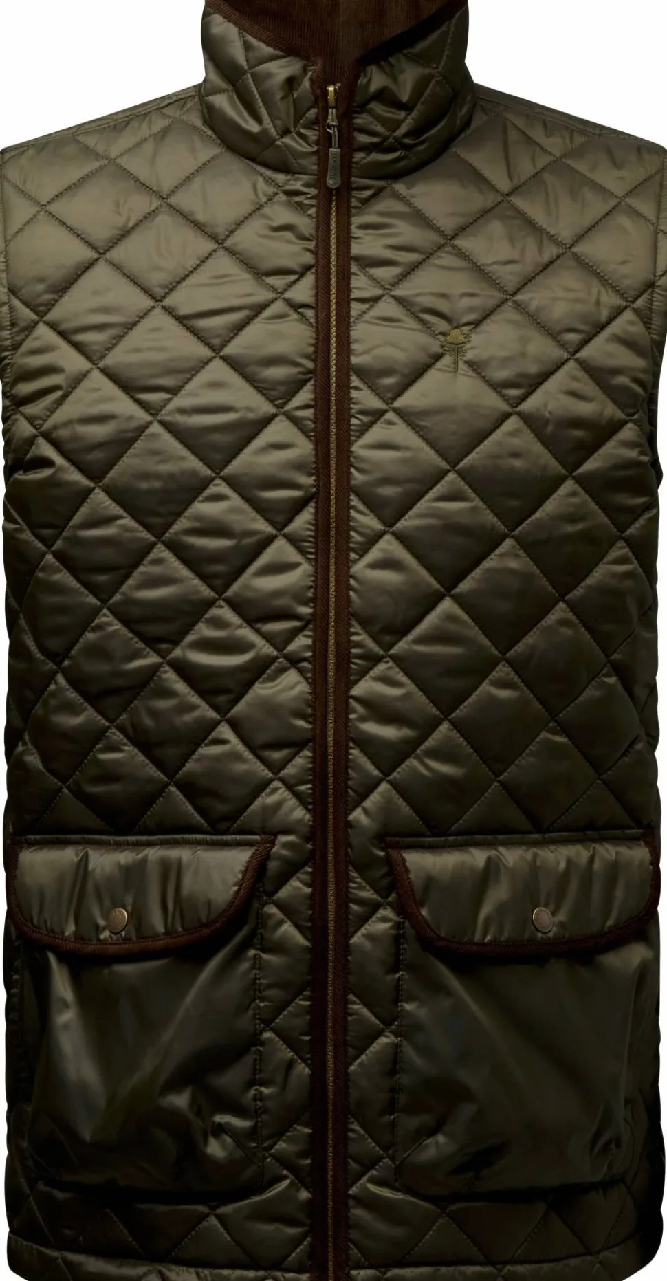 Pinewood Nydala Classic Vest Moss Green