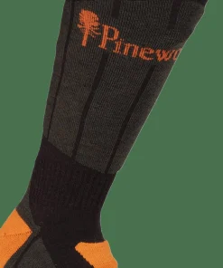 Pinewood Technical Long Wool Socks Dark Green/Green Hot