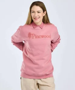 Pinewood Unisex Värnamo Pinewood Logo Sweater Dusty Pink