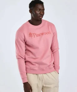 Pinewood Unisex Värnamo Pinewood Logo Sweater Dusty Pink