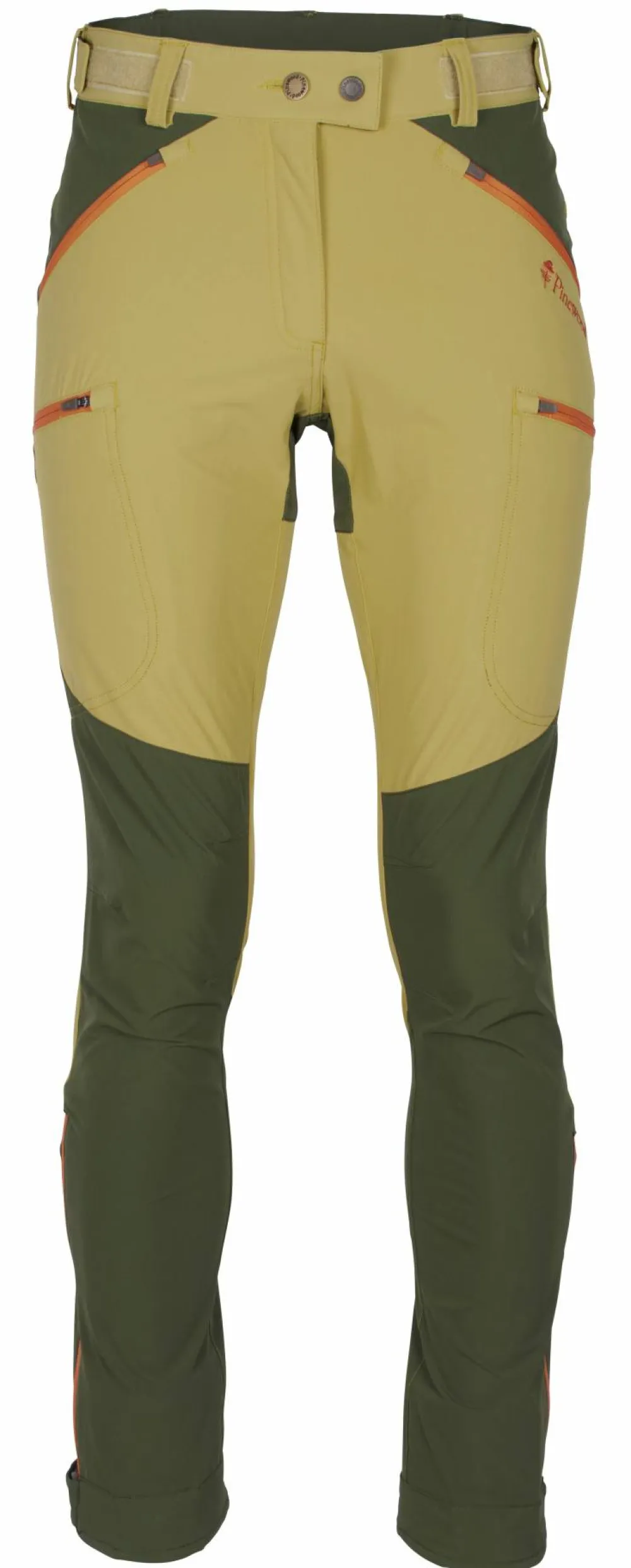 Pinewood Women's Abisko Light Stretch Pants Goldenhay/Mossgreen Clearance