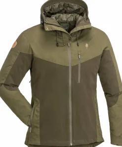 Pinewood Women's Finnveden Hybrid Extreme Jacket Dark Olive/Hunting Olive D.Olive/H.Olive Outlet