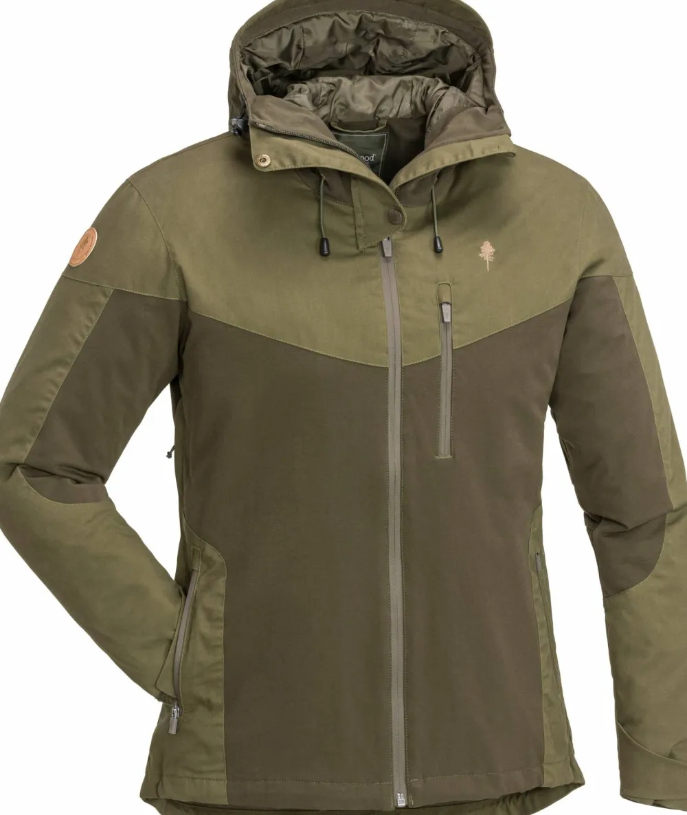 Pinewood Women's Finnveden Hybrid Extreme Jacket Dark Olive/Hunting Olive D.Olive/H.Olive Outlet