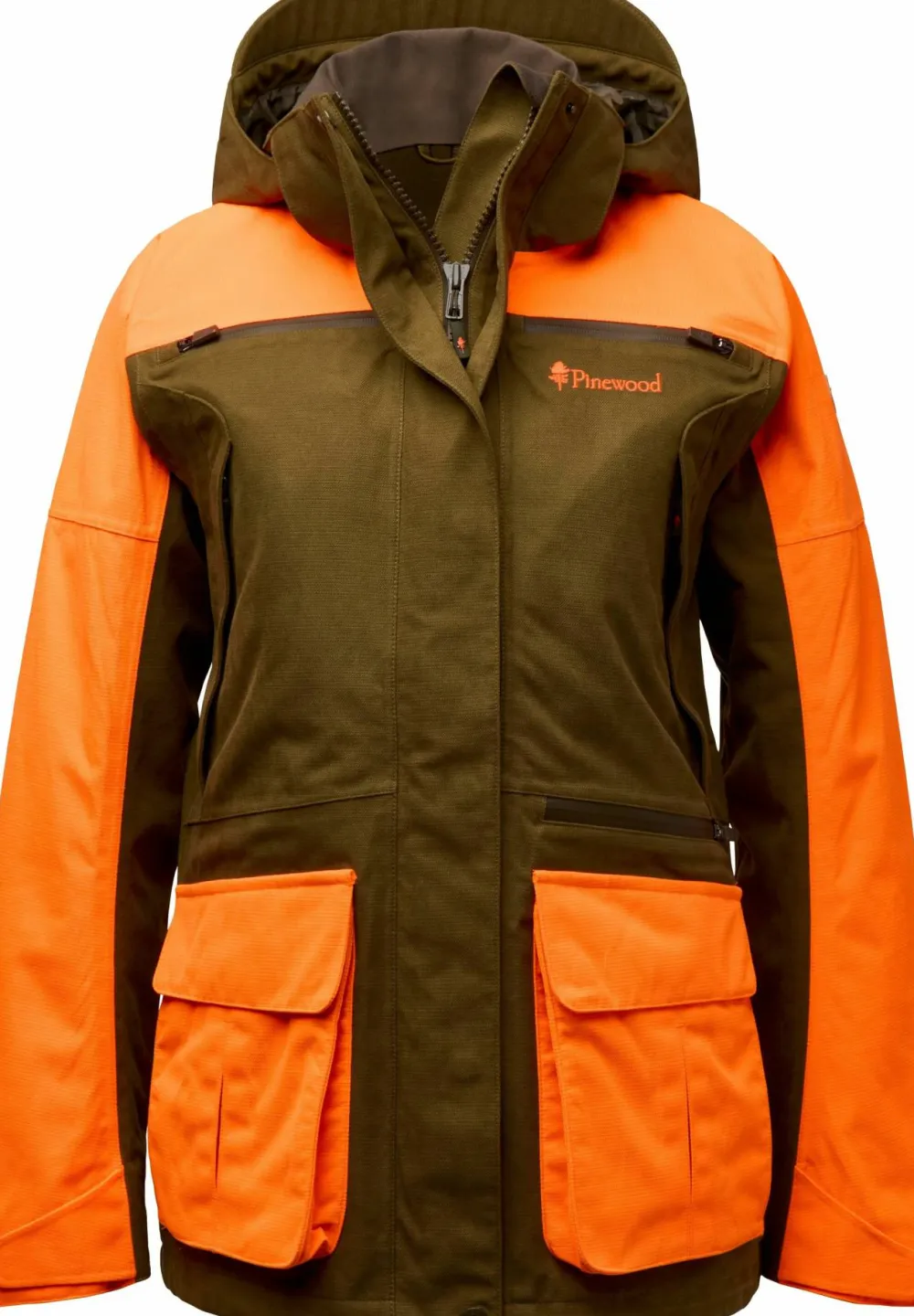 Pinewood Women's Furudal Expert 2L Hunting Jacket Olivegreen/Orange Sale