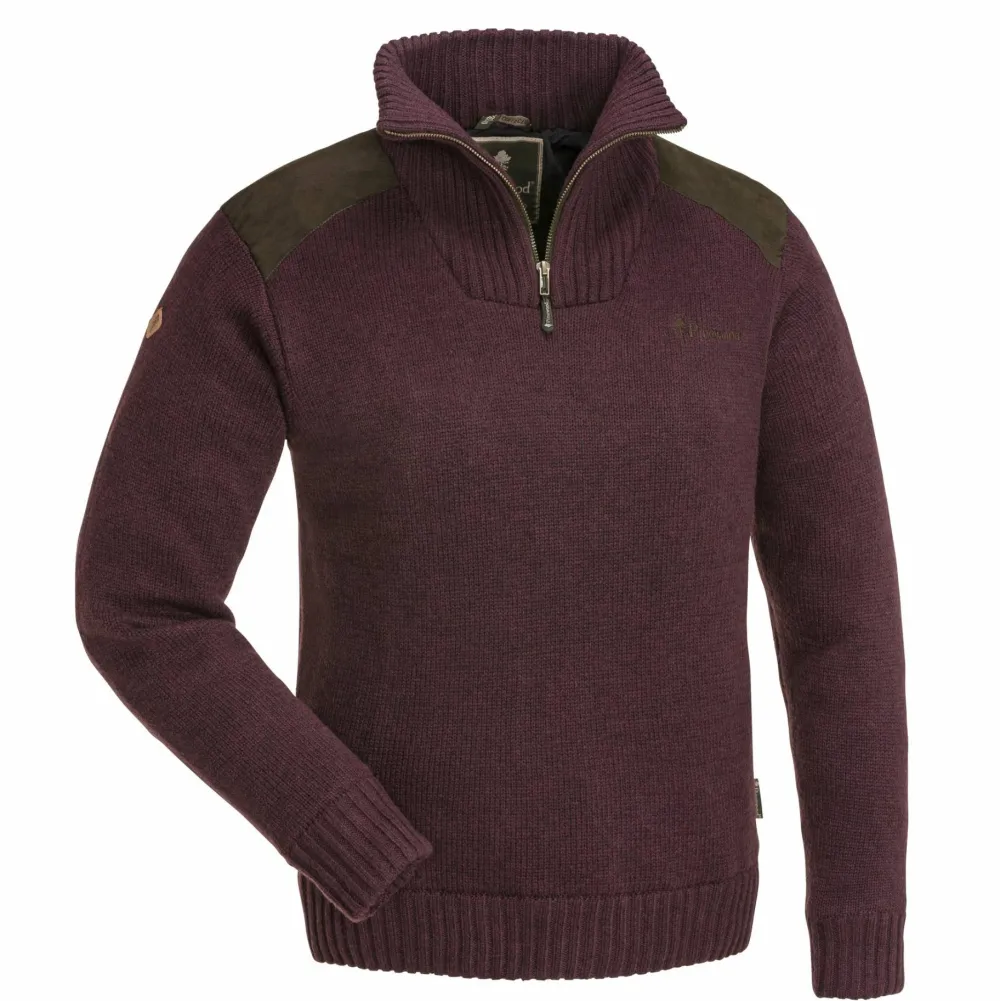 Best Women's Hurricane Sweater Dark Burgundy Melange Jakt