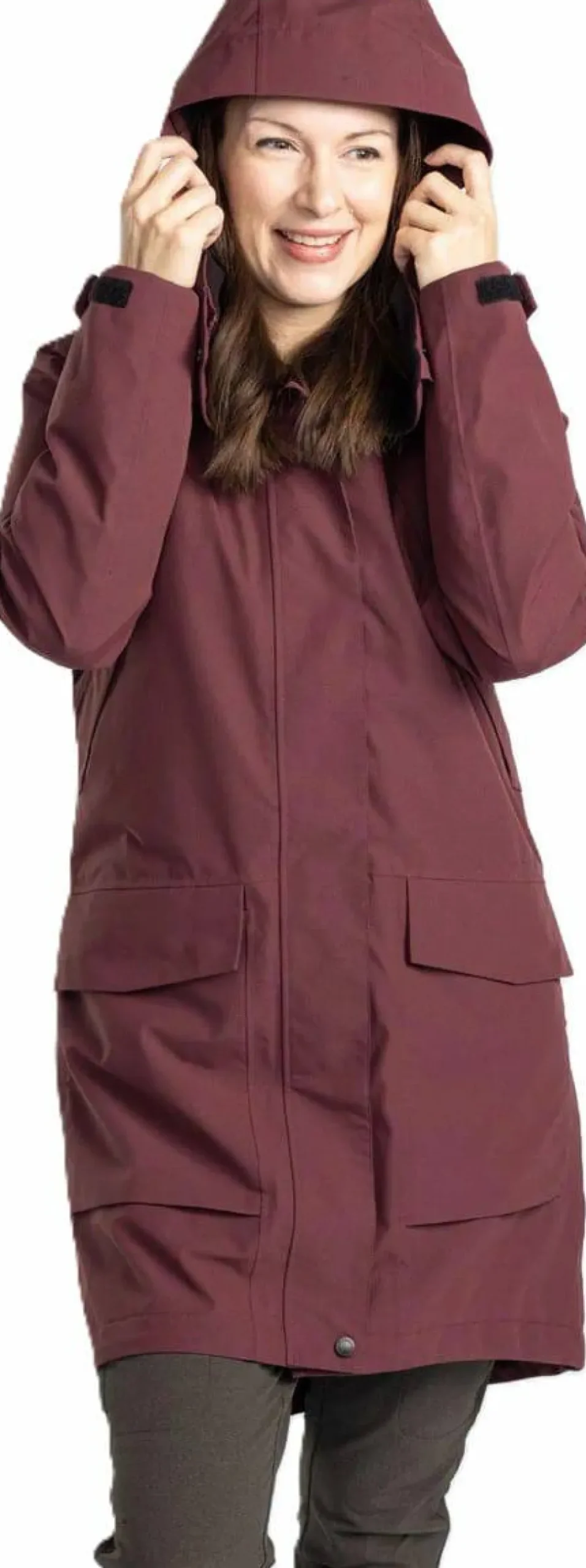 Pinewood Women's Rain Parka Earth Plum