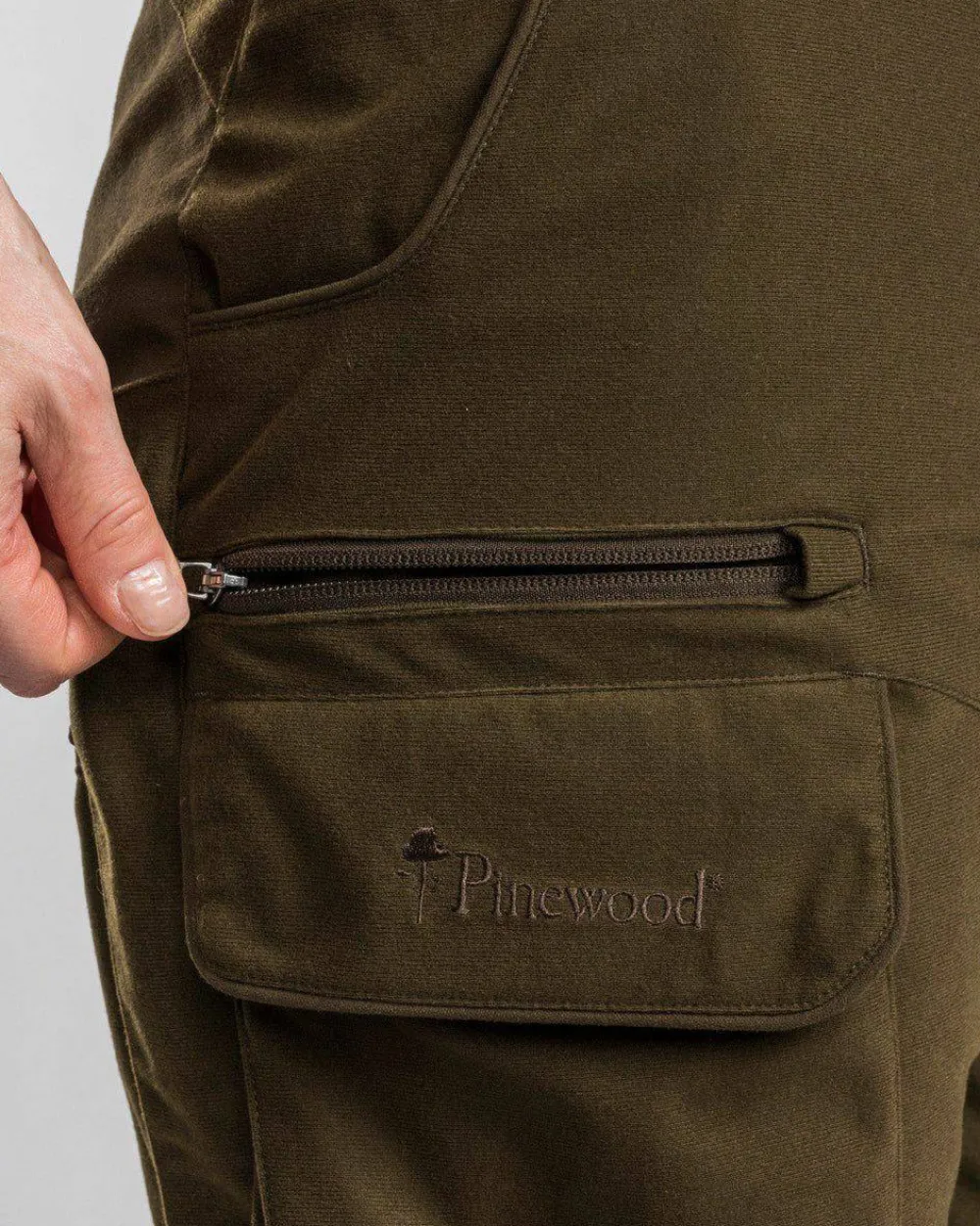 Pinewood Women's Småland Forest Trousers Hunting Green H.Green Sale