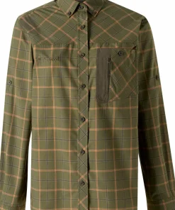 Pinewood Women's Wolf Shirt Green/terracotta