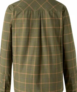 Pinewood Women's Wolf Shirt Green/terracotta