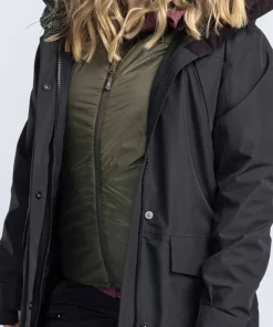 Pinewood Women's Wool Insulated Midlayer Jacket Moss Green