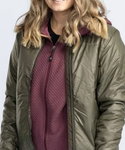 Pinewood Women's Wool Insulated Midlayer Jacket Moss Green