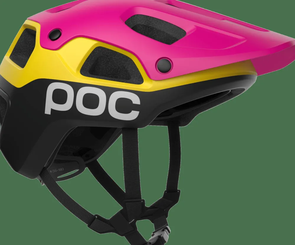 POC Cularis Pure MTB Helmet Rhos Red Matt/Citrine Yellow Matt Hot