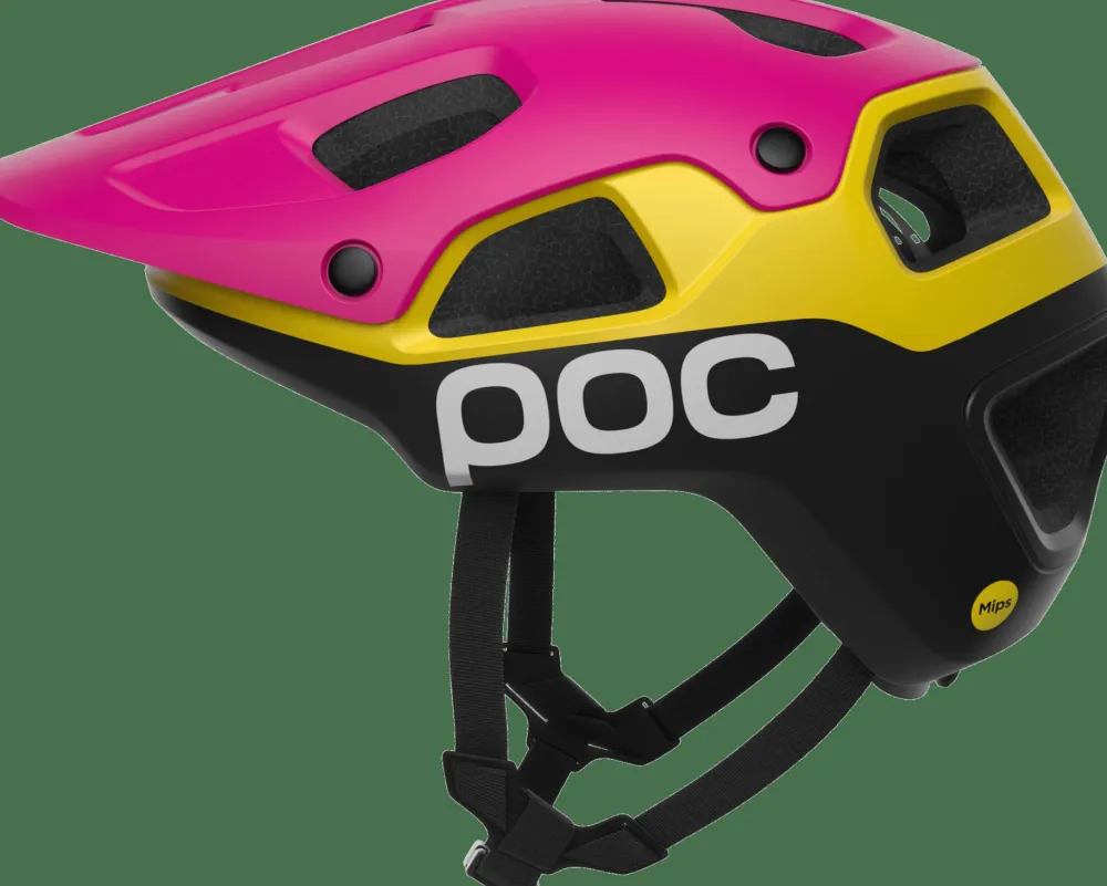 POC Cularis Pure MTB Helmet Rhos Red Matt/Citrine Yellow Matt Hot