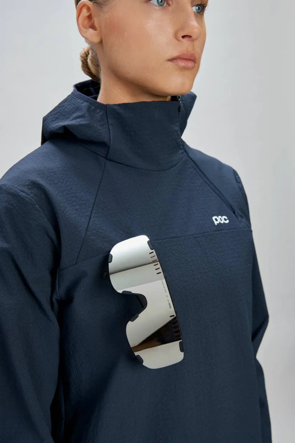 POC Devour Mid Bike Sunglasses Apatite Navy/Clarity Road/Partly Sunny Gold