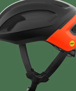 POC Omne Air Mips Cycling Helmet Uranium Black Matt/Fluorescent Orange Matt