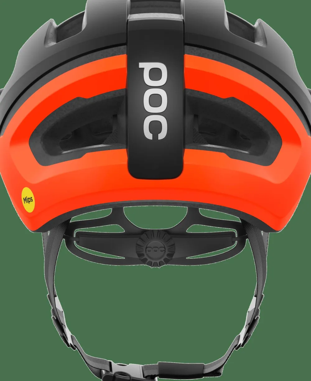 POC Omne Air Mips Cycling Helmet Uranium Black Matt/Fluorescent Orange Matt