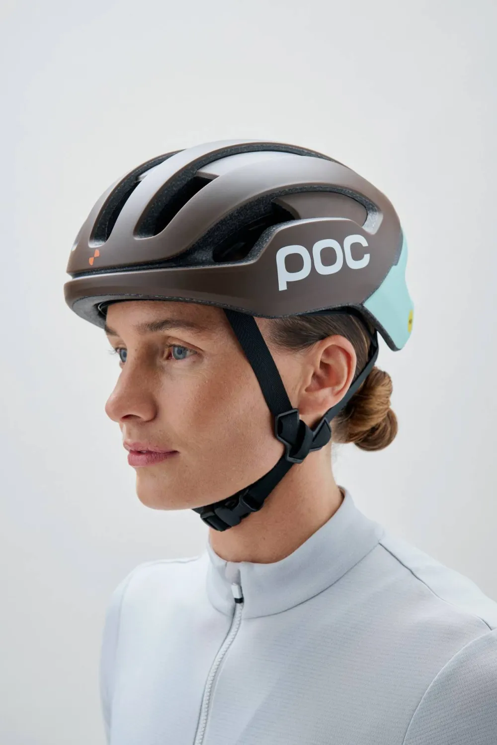 POC Omne Air Mips Cycling Helmet Bronzite Brown Matt/Lazurite Blue Matt Clearance