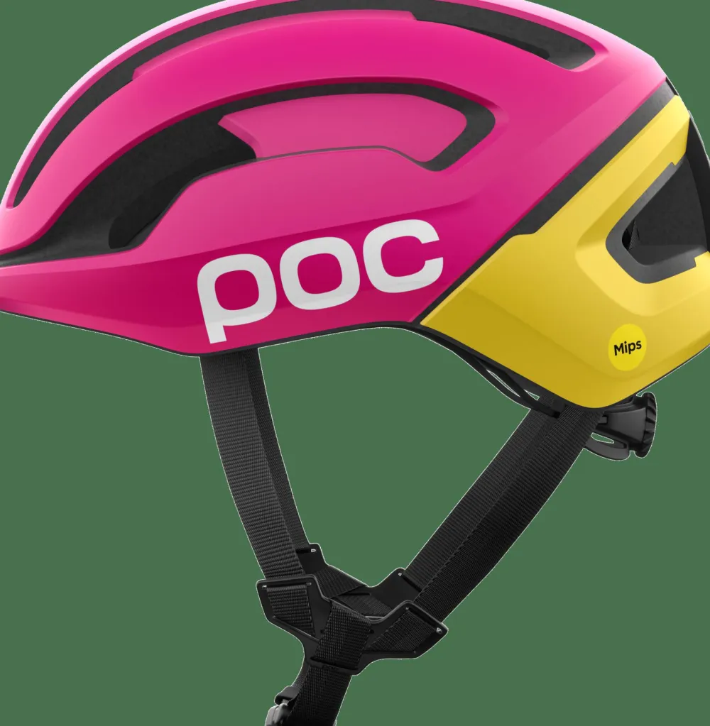 POC Omne Air Mips Cycling Helmet Rhos Red Matt/Citrine Yellow Matt Best