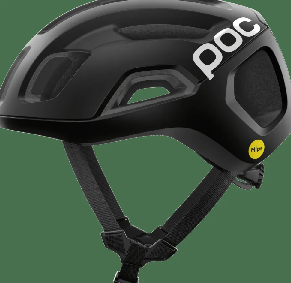 POC Ventral Air Mips Cycling Helmet Uranium Black Matt/Hydrogen White W. Logo