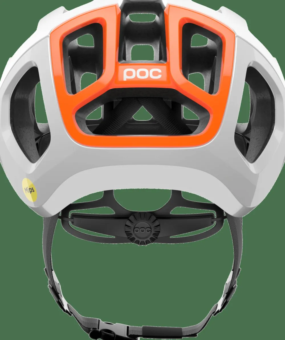 POC Ventral Air Mips Cycling Helmet Hydrogen White/Fluorescent Orange Clearance