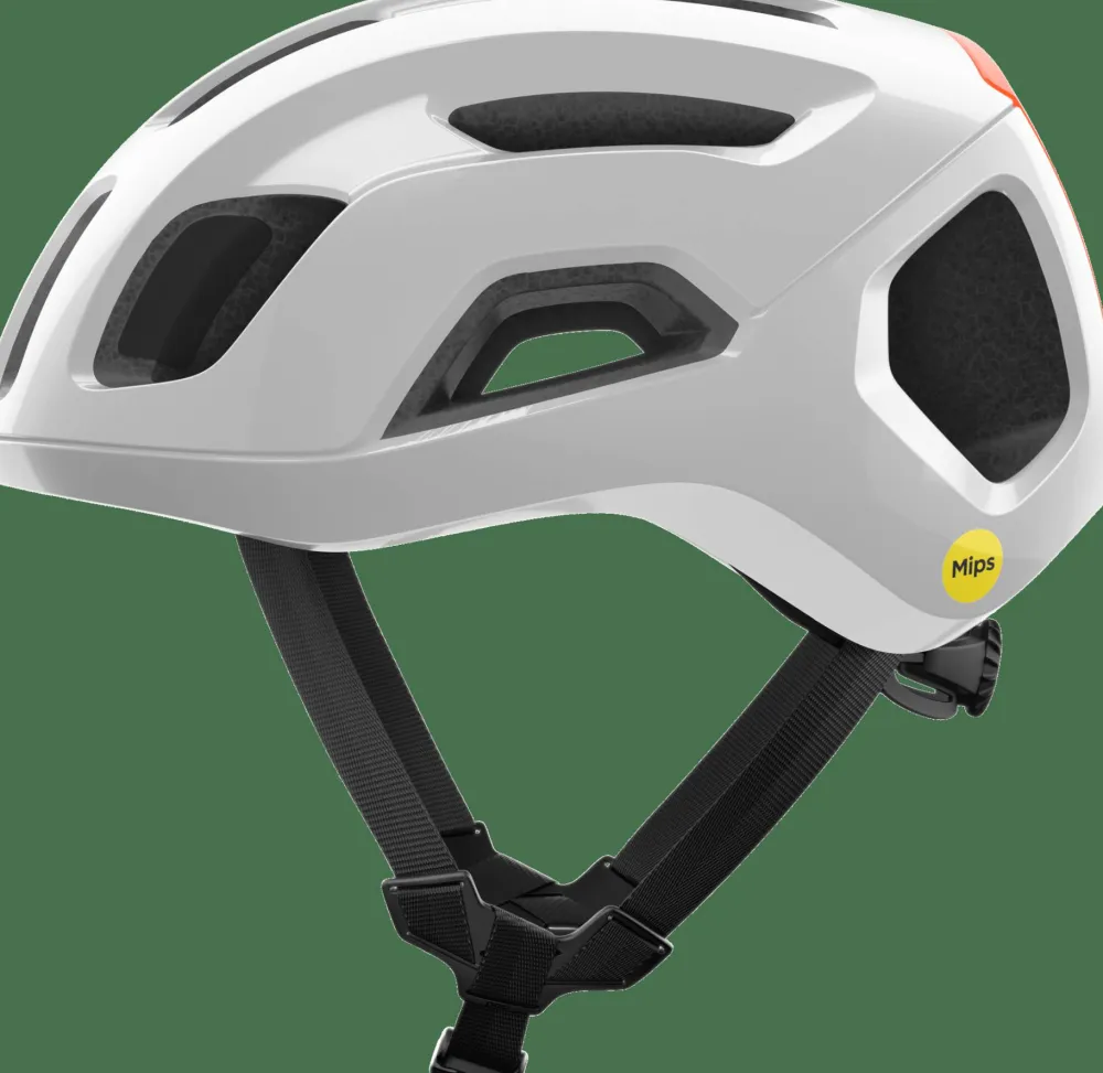 POC Ventral Air Mips Cycling Helmet Hydrogen White/Fluorescent Orange Clearance