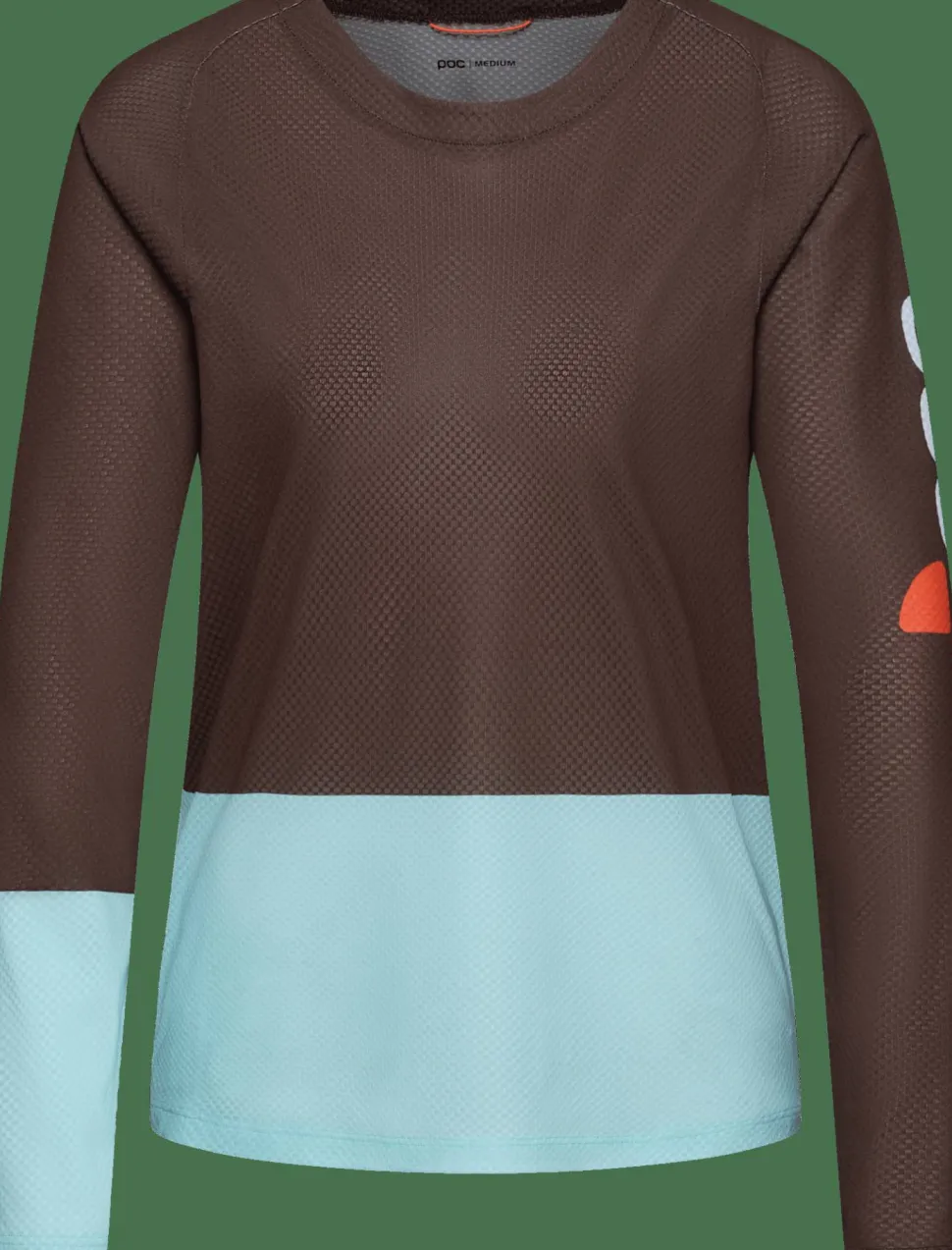 POC Women's Motion Air Long Sleeve MTB Jersey Bronzite Brown/Lazurite Blue