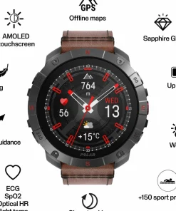 Polar Polar Grit X2 Pro Ti Lthr Brnz M/L Bronze