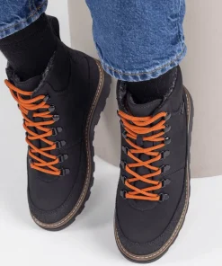 Pomar Women's Kerttu GORE-TEX Ankle Boot Black nub/PU/Black sole