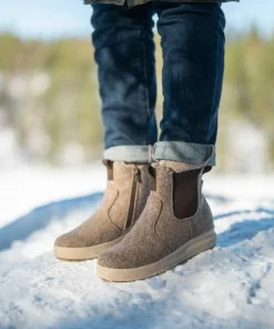 Pomar Women´s Kevo GORE-TEX Ankle Boot Sand Felt/Bark Micro Outlet