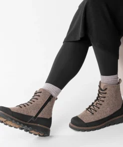 Pomar Women's Perho GORE-TEX Ankle Boot Sand Felt/Pu-Suede Hot