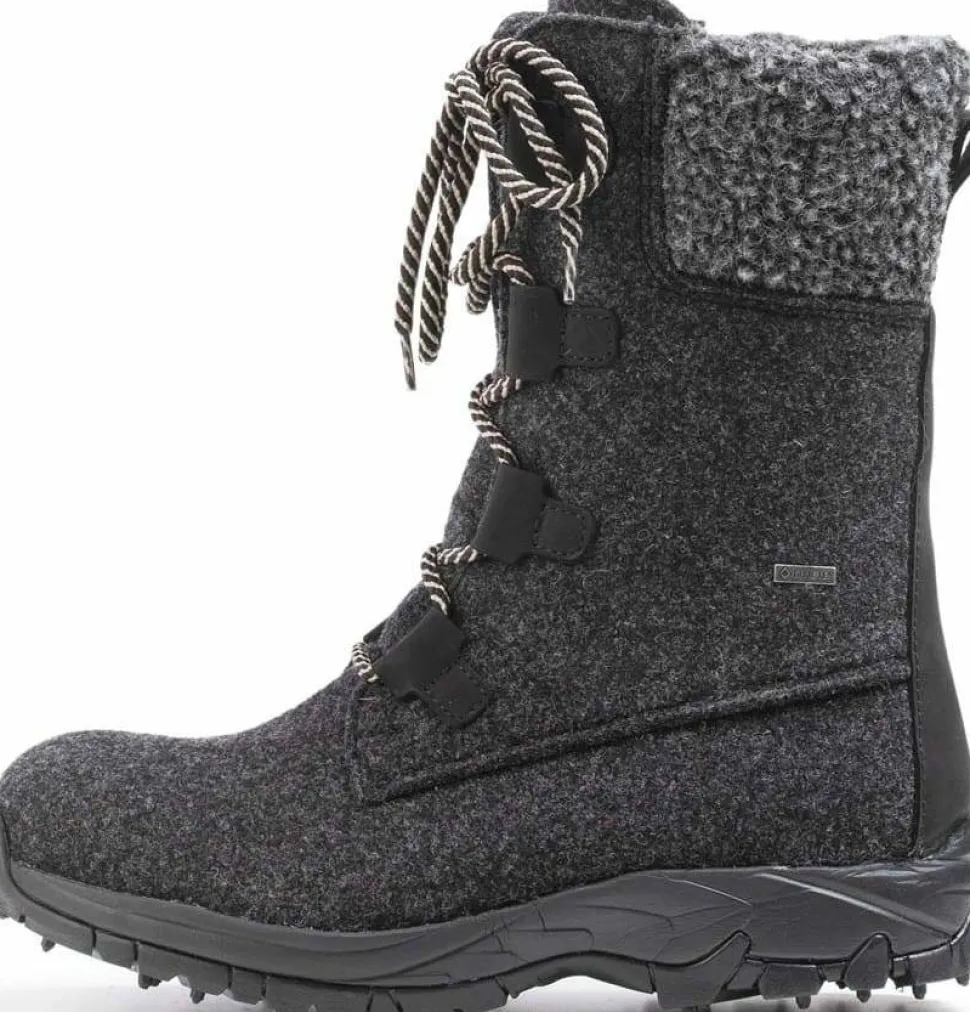 Pomar Women's Riekko GORE-TEX Boot Granit Felt/black Micro